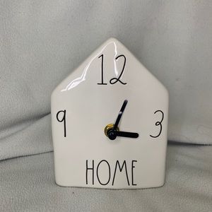 NWT Rae Dunn House Shaped Clock